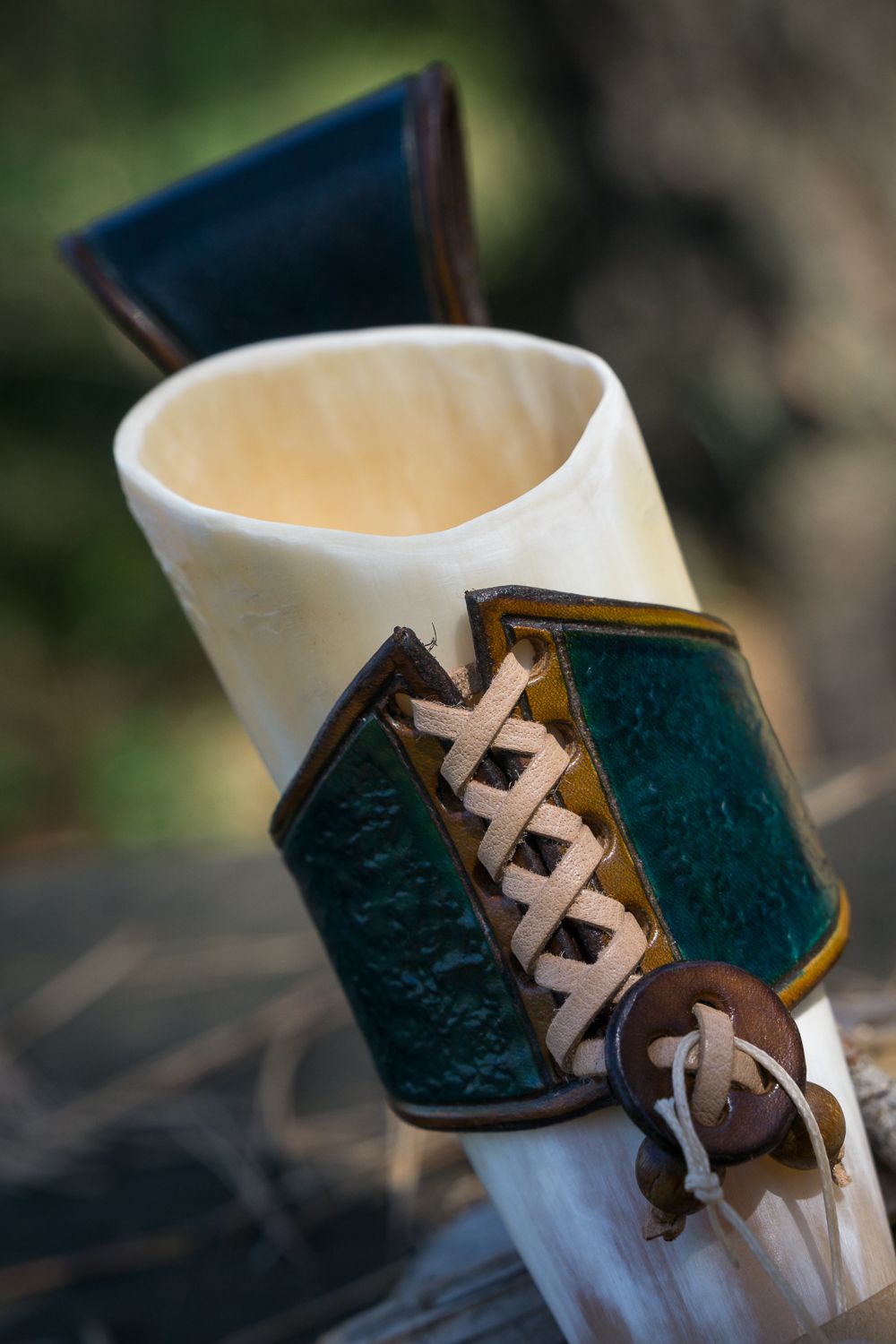 Medieval Drinking Horn (Au Cuir Du Lion)